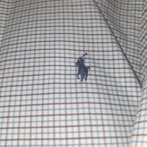 Polo by Ralph Lauren Men's Blue Plaid Shirt